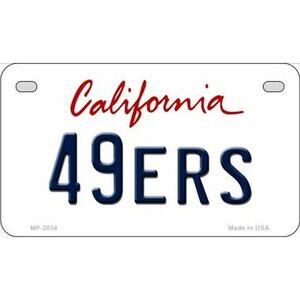 NFL San Francisco 49ers License Plate Super Bowl New California Retro Auto Sign